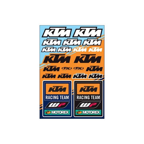 FX KTM Racing Sticker Sheet