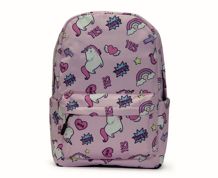 Kids Backpack - Unicorns - Pink