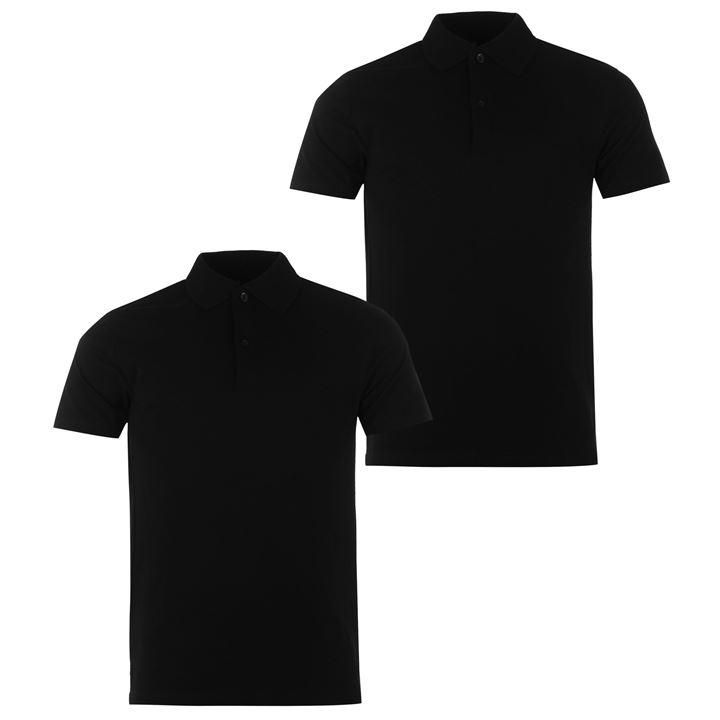 Donnay Men's Two Pack Polo Shirts - Black (Parallel Import) | Shop ...