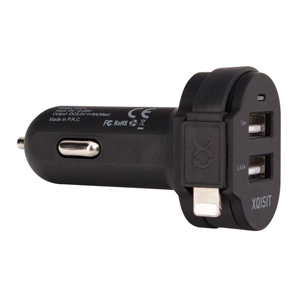 Xqisit C/Charger 2 Port One Cable iOS Lightning 6A