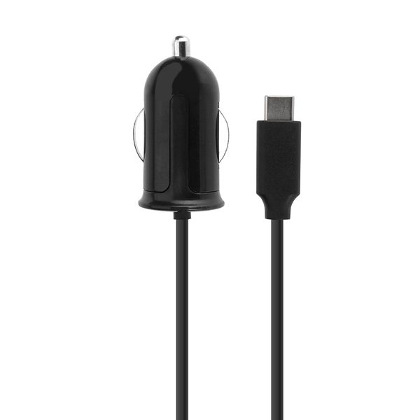 Xqisit Car Charger 2.4A Type-C 2.0 Black Fixed