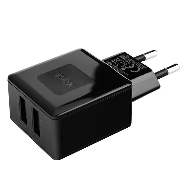 Xqisit T/Charger 3-4A(Android) Dual USB - Black