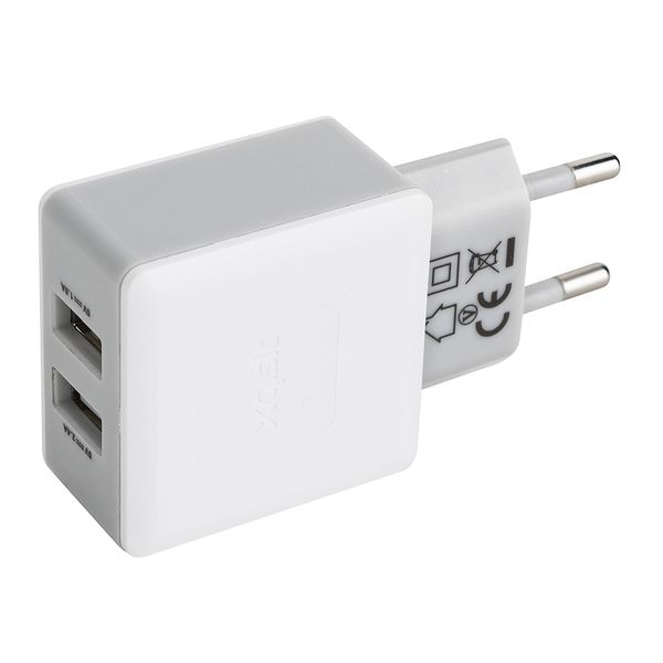 Xqisit T/Charger 3-4A(Android) Dual USB - White