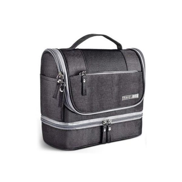 Large Waterproof Hanging Travel Toiletry Bag - Blue