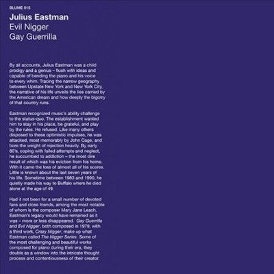 Julius Eastman - Evil N Gger/gay Guerrilla (Vinyl)