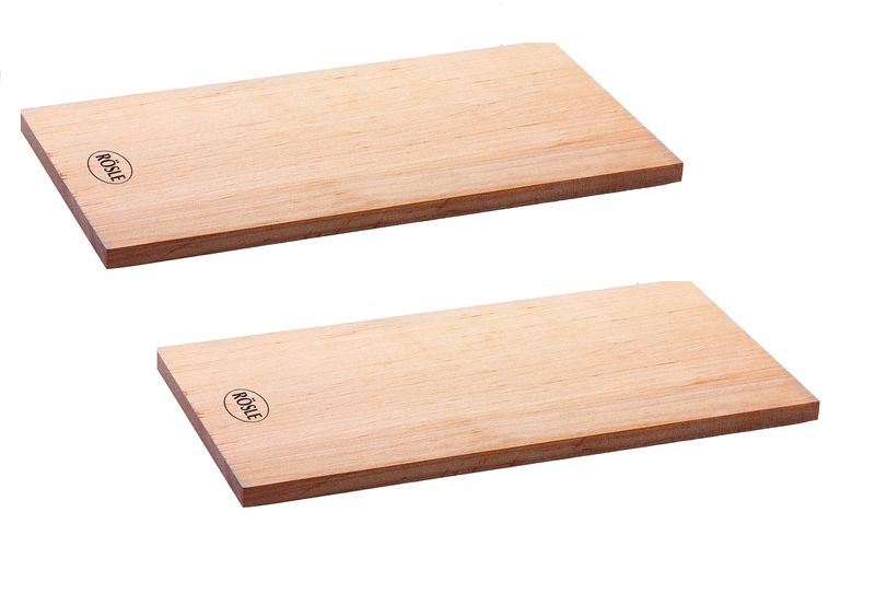 Roesle Alder Wood Aroma Planks for Braai, Grill &amp; BBQ: Reuseable 30 x 15cm