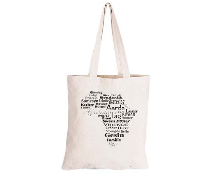 This Is Africa - Afrikaans Version - Eco-Cotton Natural Fibre Bag