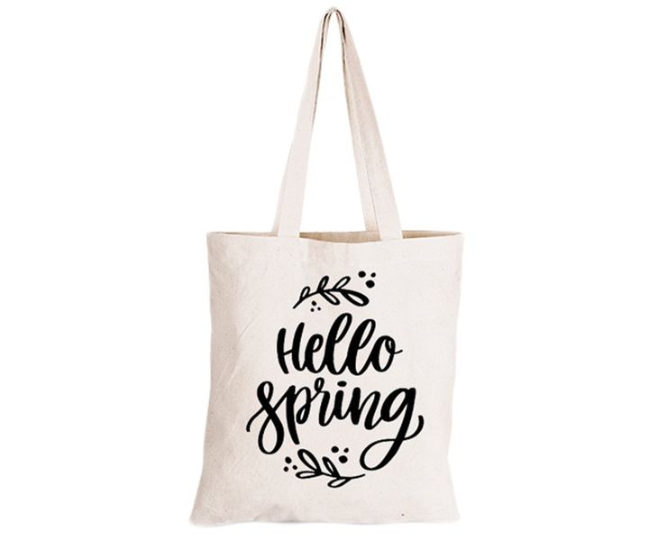 Hello Spring - Eco-Cotton Natural Fibre Bag