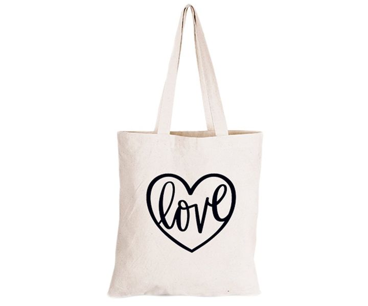 Love - Eco-Cotton Natural Fibre Bag