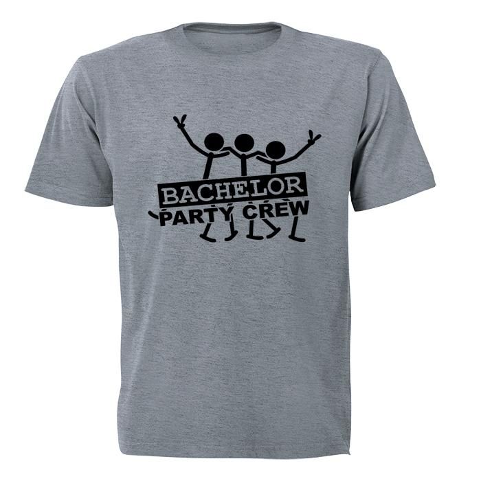 Bachelor Party Crew Mens T Shirt Grey Shop Today Get It   56494204 1 Zoom 