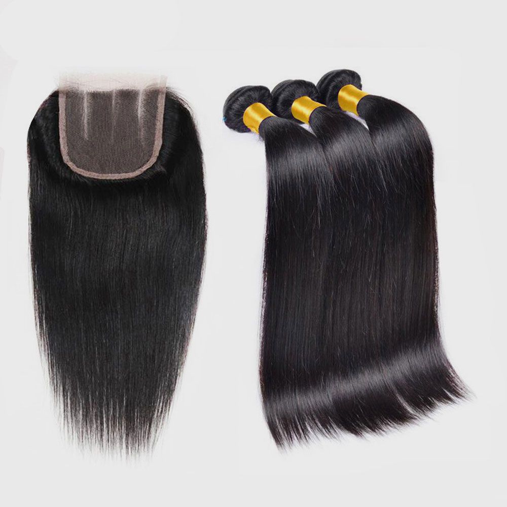 10 Inches Brazilian Straight Hair Plus Closure | Buy Online in South Africa  