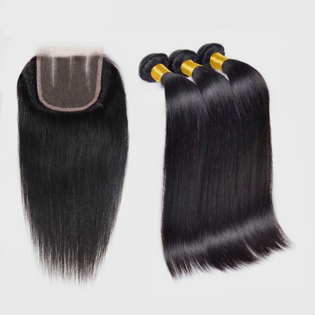 14 Inches Brazilian Straight Hair Plus Closure | Buy Online in South Africa  