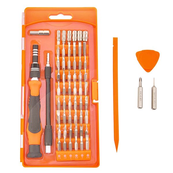 62-in-1 with 56 Bits Precision Screwdriver Kit - Orange