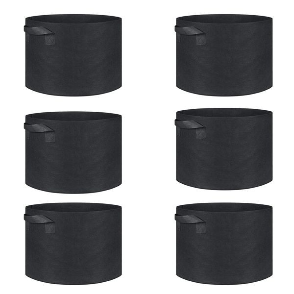 Non-woven Fabrics Garden Grow Bags - Pack of 6