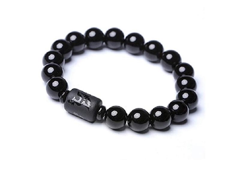 HerJewellery Phoenix Black Obsidian Bracelet