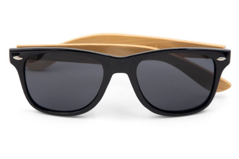 Shweet Shades Matte Black Bamboo Wood Sunglasses