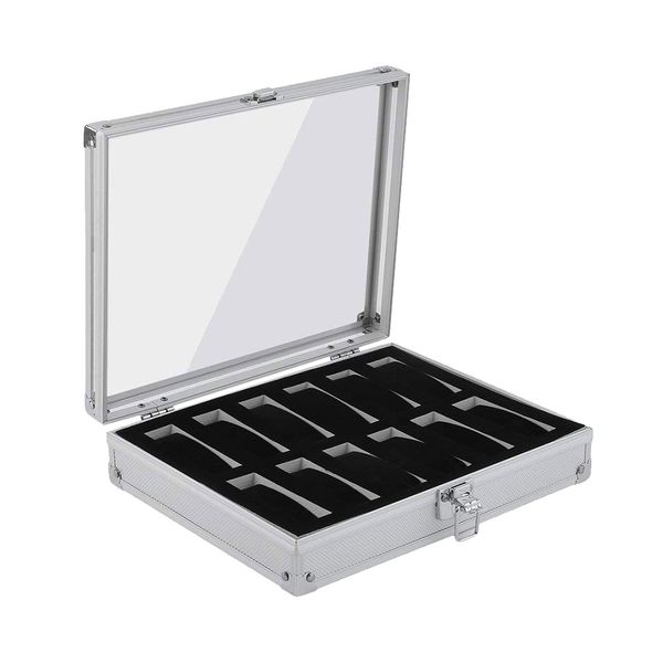 Aluminium Watch Box - 12 Grid