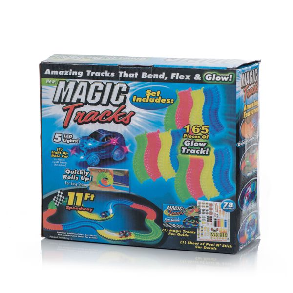 Magic Tracks Glow-in-the-dark Race track and Car Play Set 156pcs