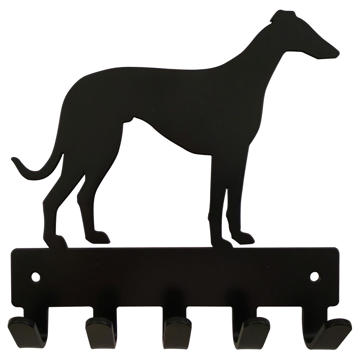 Whippet Key Rack & Leash Hanger - 5 Hooks - Black | Shop Today. Get it ...