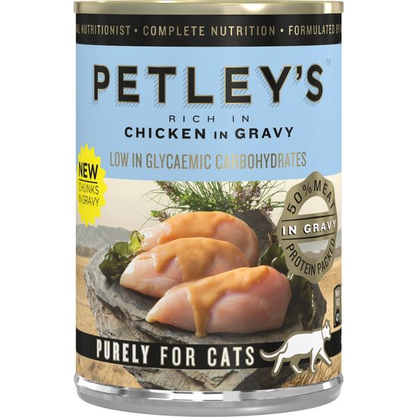 Petley's Cat Food Chicken in Gravy 375g Pack of 12