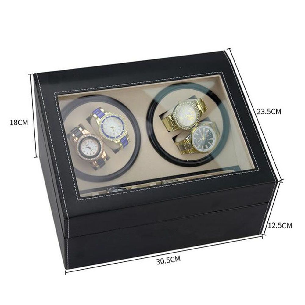 6+4 PU Leather Automatic Watch Winder Box | Shop Today. Get it