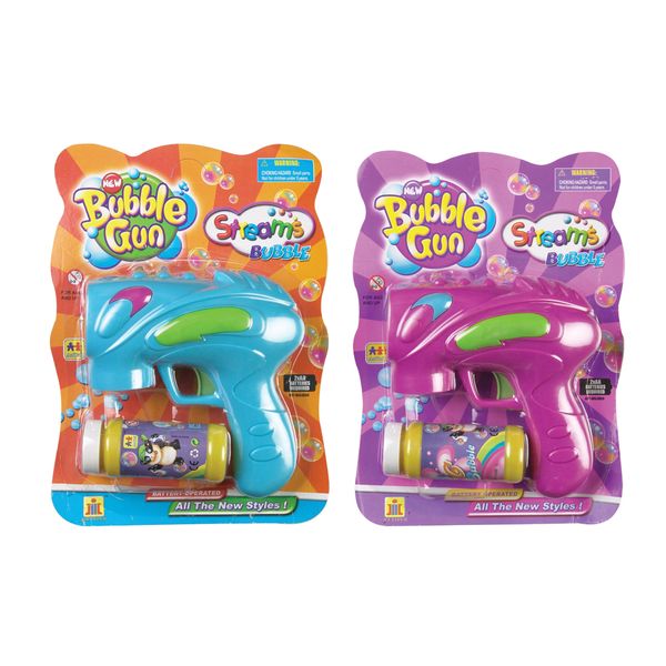 Bubble Blowing Gun - 28.5 x 21cm (Set of 2) Blue &amp; Purple