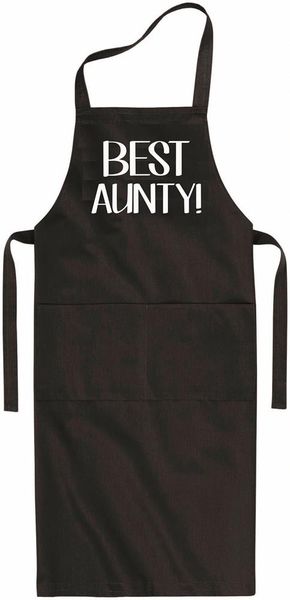 Qtees Africa Best Aunty Black Apron image