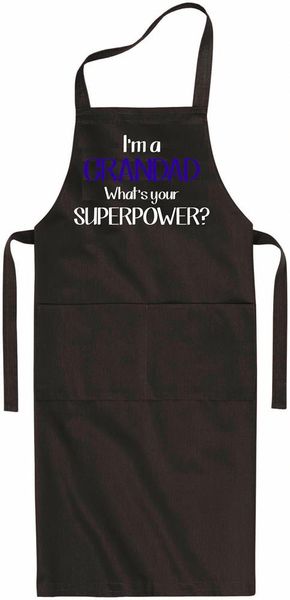 Qtees Africa I'm a Grandad What's Your Superpower Apron