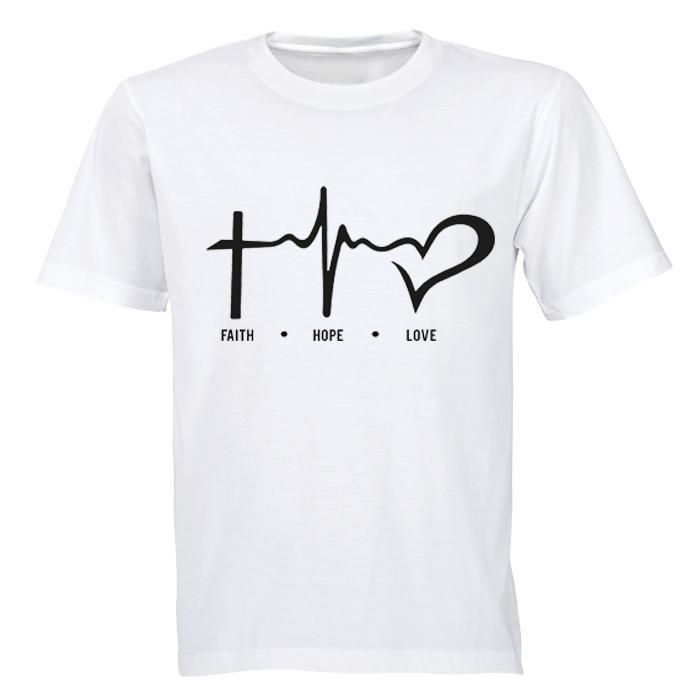 Faith. Hope. Love - Mens - T-Shirt - White | Shop Today. Get it ...