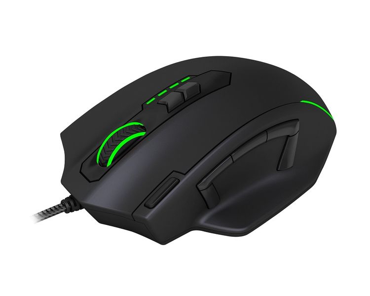 T-Dagger Major 8000DPI 10 Button RGB Gaming Mouse - Black/Green