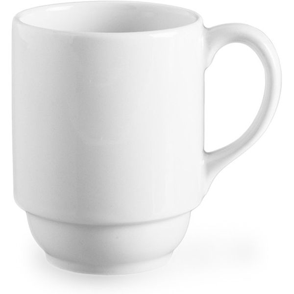 Continental China Blanco F500 280ml Stacking Mug, Pack of 24