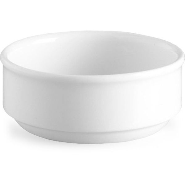 Continental China Blanco F500 Butter Dish, 8cm, Pack of 24