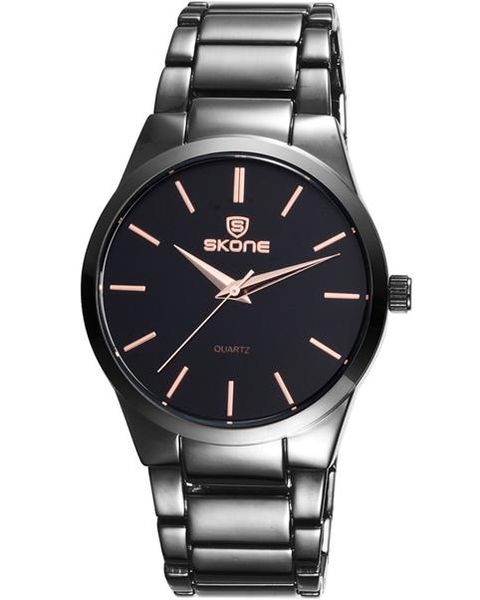 Skone Maldon Gunmetal Men's Watch - Rose Gold