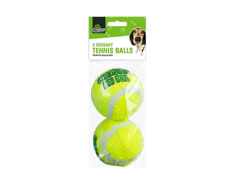 Kingdom - Squeaky Tennis Balls - 2 Pack