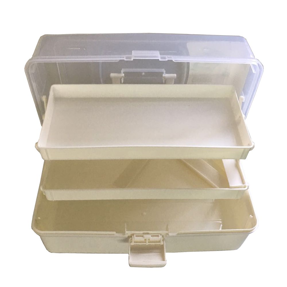 Portable ThreeLayer Durable Storage Box White Buy Online in South