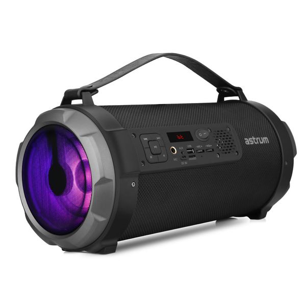 Astrum Wireless Bluetooth LED Boombox Barrel Led Speaker- ST390