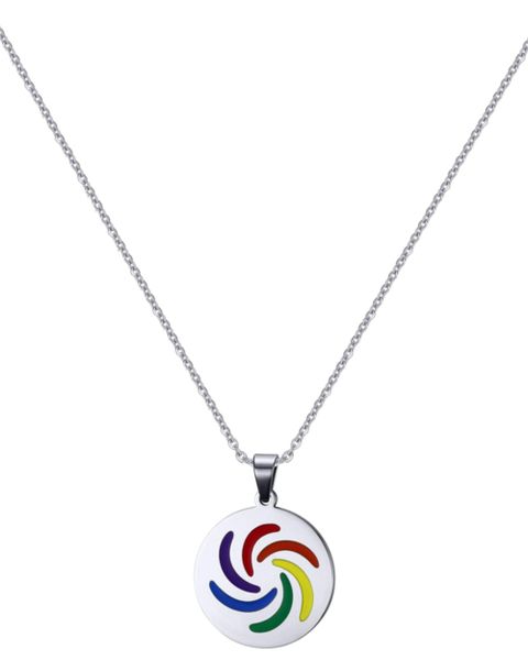 Miss Jewels - Stainless Steel Coin Style Pendant and Necklace