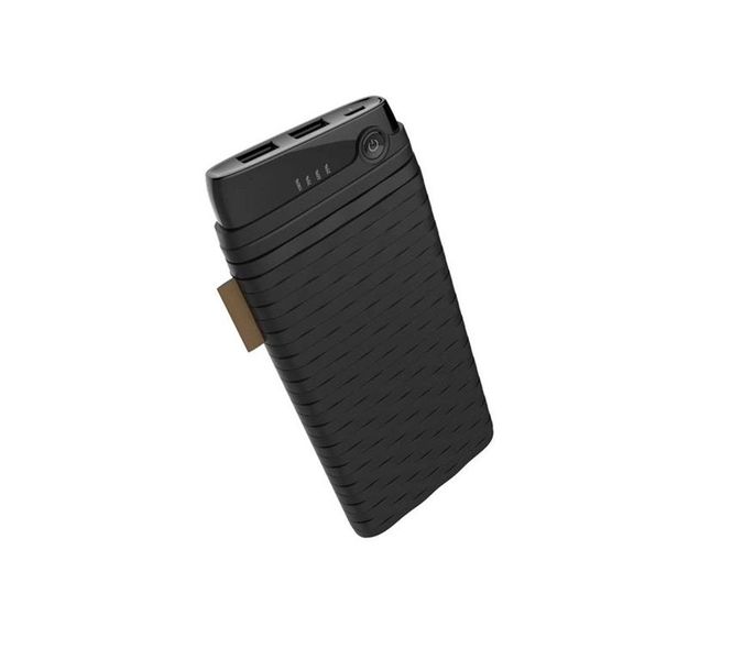 Fast charging Power Bank 10000mAh with Dual USB Port 2.4A - Black