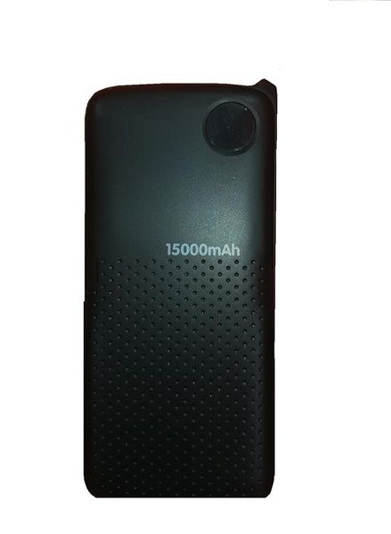 Fast Charging Power Bank 15000mAh with Dual USB Port - Black