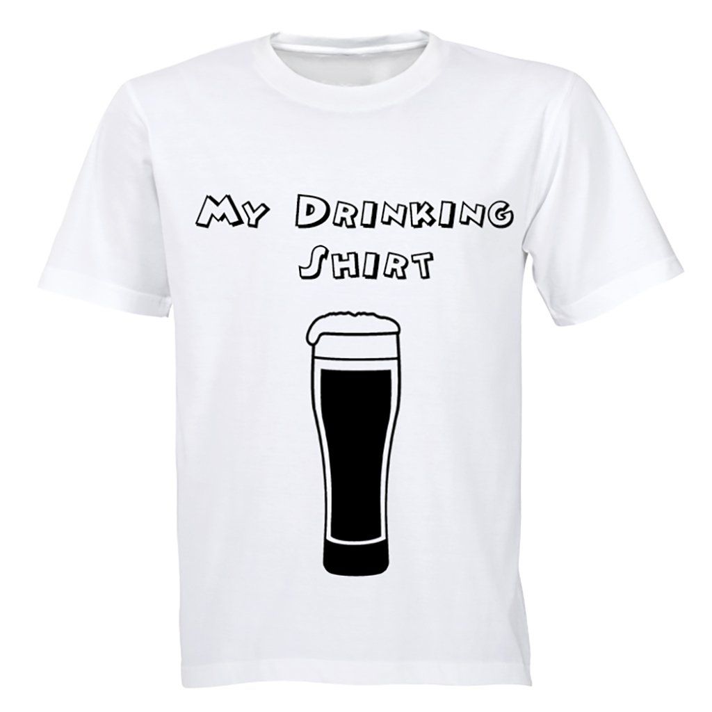 My Drinking Shirt Beer! Mens TShirt White Shop Today. Get it