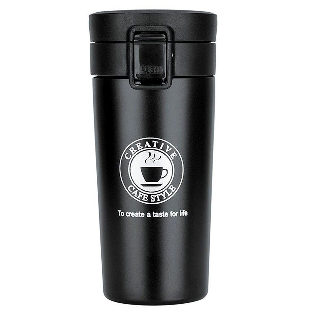 Coffee Travel Cup Doublewall Vacuum Insulation Mug Tumbler (Black