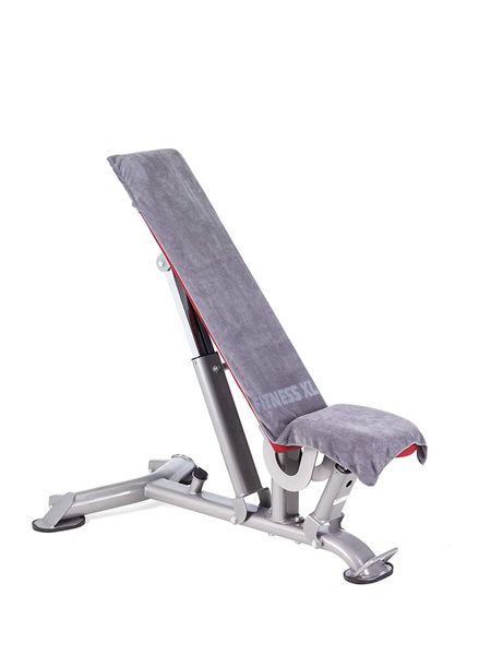 TROIKA Fitness Towel with Sewn-In Fold XL Grey