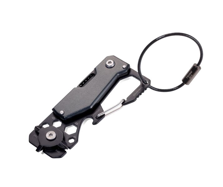 TROIKA Mini Tool with 10 Functions Toolinator - Titanium Colour