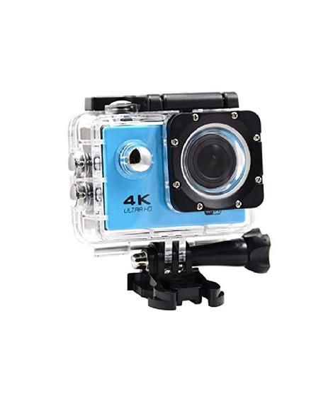 Ultra HD 4K Sports Camera WIFI Water Resistant Sports Camera Blue