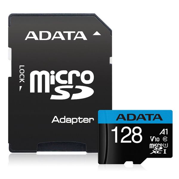 Adata 128GB UHS-I A1 Micro SDXC Memory Card With Adaptor