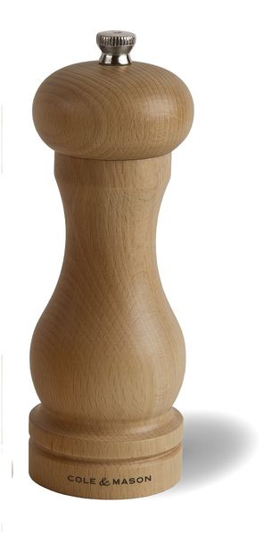 Cole &amp; Mason - Precision Beech Capstan Salt Mill - 165mm