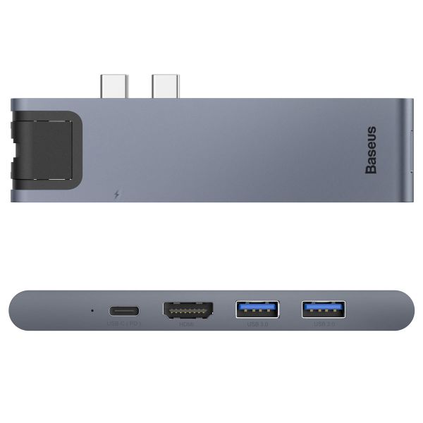 Baseus Thunderbolt C+, 2 USB Type-A/Type-C Ethernet SD HDMI MacBook Pro HUB