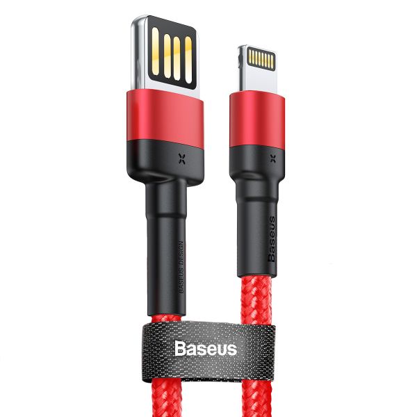 Baseus 1m - 2.4a Cafule (Edition) Usb Type-a 2.0 to Lightning Cable - Red