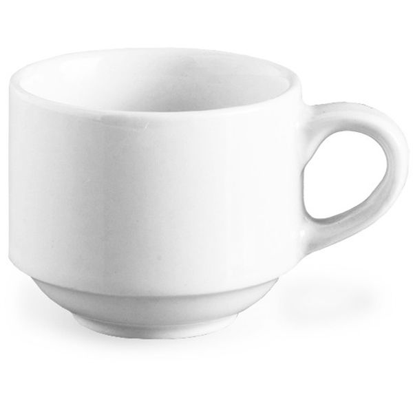 Continental China Blanco F500 200ml Stacking Cup - Pack of 24