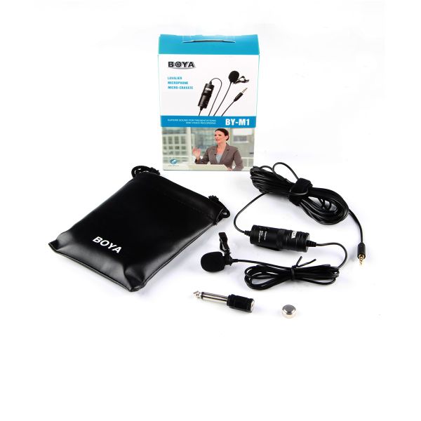 Boya BY-M1 Omni-directional Lavalier Microphone - Black